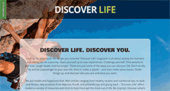 Desktop Screenshot of discoverlifemag.com
